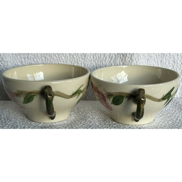 Franciscan Dinnerware (2) Desert Rose Coffee Cups  Made In USA Mark In Brown EUC - Picture 5 of 11